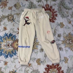 KidSuper Patch Sweatpants (Beige)